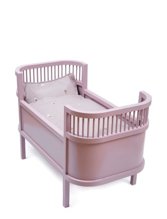 Rosaline Doll Bed, Powder Pink Smallstuff