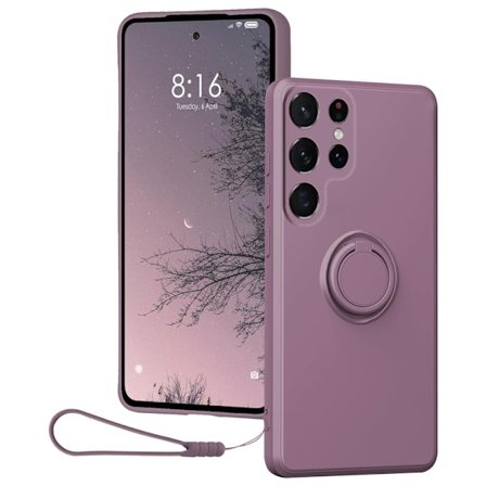 Samsung Galaxy S25 Ultra Skal Med Ringholder Lilla