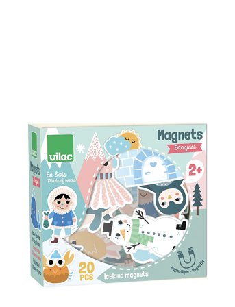 Vilac Magnets - Iceland - Multi/patterned - ONE SIZE