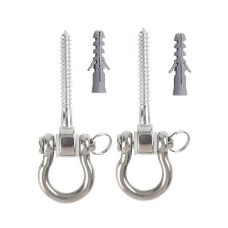 Swing Hangers Swing Set Kroker M8 Kraftig 180 Rustfritt Stål Hengekøyekroker 1800LB Kapasitet egnet for PTO