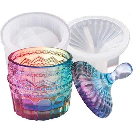 Hartsform i silikon med lock för epoxiharts C