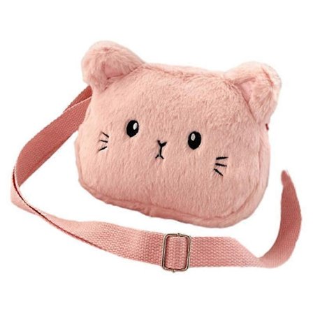 Sød plys killing tegneserie børnemode blød pige enkelt skulder crossbody taske