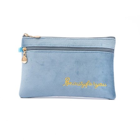 Mænd Kvinder Punge Lynlås Pung BLÅ