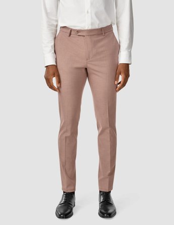 Shaping New Tomorrow - Essential Suit Pants - Dusty Lilac Melange - Slim Fit - Male - Size 30/30