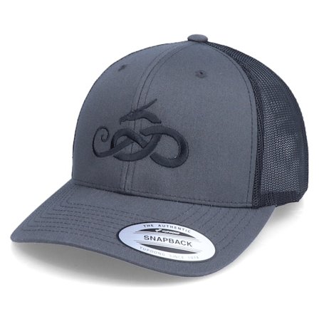 Vikings - Gris trucker Casquette - Jormungandr 2-Tone Charcoal/Black Trucker @ Hatstore