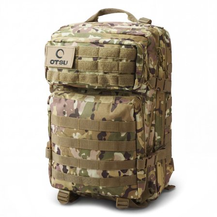 Expedition | Camouflage tactische rugzak van 40 liter met patchpaneel voor mannen - Rugzakken
