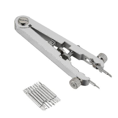 Klokkearmbånd fjærstang standard tang fjerner erstatningsverktøy pinsett, sølv