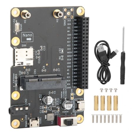 3G/4G LTE Base Hat for Raspberry Pi 4/3/2/B+ Module Data Card to USB with SIM Card