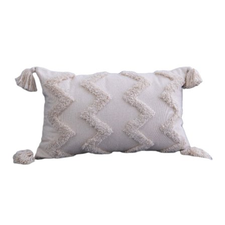 Set med 2 dekorativa kuddfodral med tofsar, fransar, prydnadskudde, boho, supermjuka kuddfodral, tofsar, dekor, 18*18 tum 45*45 cm beige(45*45 cm,