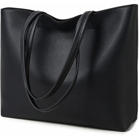 Dames Shopper Tassen Eenvoudige PU Lederen Handtassen Werk School Winkeltassen voor Vrouwen met Rits en Binnenzak