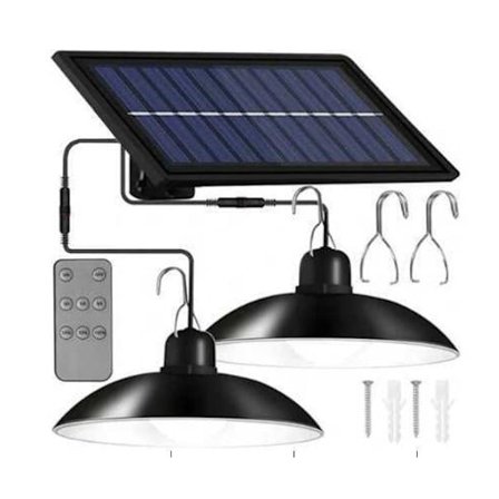 SOLAR LAMPA MED FJÄRRKONTROLL 2ST