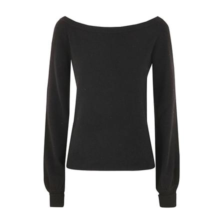 Semicouture, Round-neck Knitwear Zwart, Dames, Maat:M