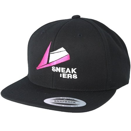 Sneakers - Svart snapback Keps - Pink Logo Black Snapback @ Hatstore