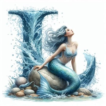 Fisk Alfabet Affisch L A4