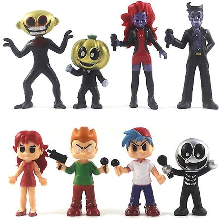 Friday Night Funkin Figurer Modellleksaker Barn Skrivbordsdockor Gåvor Samlingsleksaker Gåvor 8 st/set