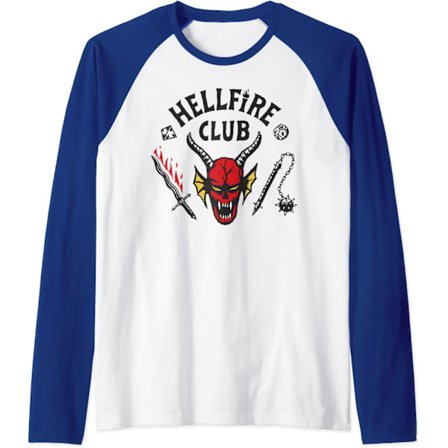 Unisex Hellfire Club Stranger Things T-skjorte Dame/Herre Langermet Topper 0619