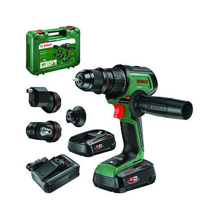 BOSCH Borskrutrekker med tilbehør Advanced 18V-80 2X2,5AH