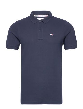 Tjm Slim Placket Polo Navy Tommy Jeans