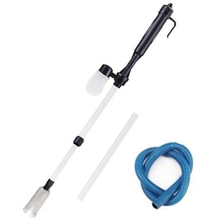 Elektrisk dammsugare Akvarium grusrengörare Siphon dammsugare Grusrengörare för akvarium vattenbyte