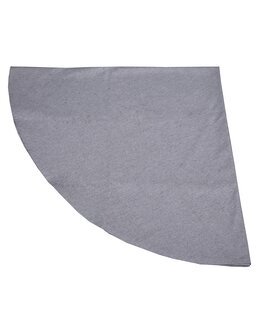 Duk rund ensfarget chambray Hedvig Lys grå