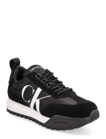 New Retro Runner Laceup Low Låga Sneakers Svart Calvin Klein