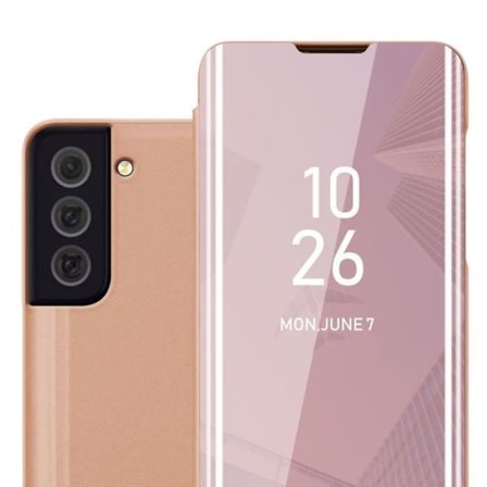 Fodral till Samsung Galaxy S22 ULTRA i SVART TOURMALINE Skal Skydd med spegel