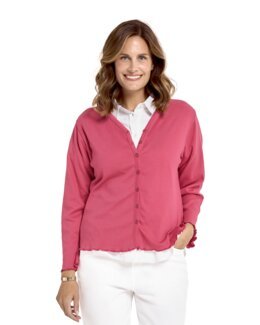 Kofta i mjuk bomull Ines Hallon - 52/54 - Åshild