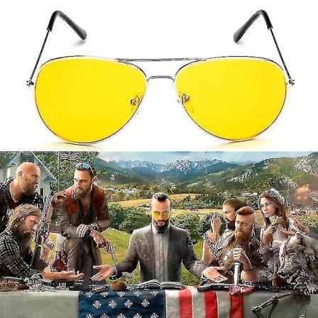 Spil Far Cry 5 Cosplay Prop-solbriller Joseph Seed Eyewear-briller