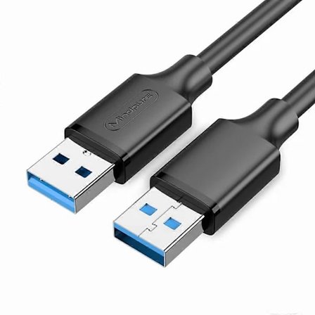/EA/MINDPURE US101 2m höghastighets dubbelriktad dataöverföring USB 3.0 hane till hane förlängningskabel