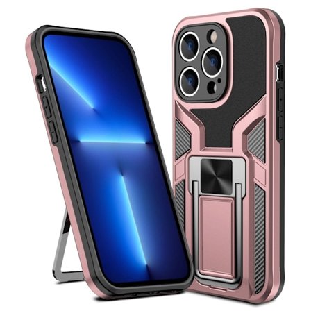 Stöttåligt iPhone 14 Pro hybridskal - Rosa