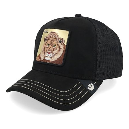 Goorin - Schwarz trucker Cap - Golden King Golden Suede Void Black A-Frame Trucker @ Hatstore
