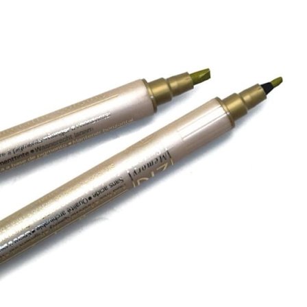 Dobbeltspids pensel - ZIG - Guldpen - 1mm og 1,2mm - Vandbaseret blæk - Ideel til papir