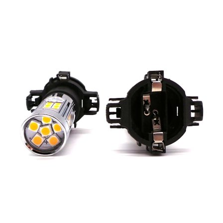 2 kpl LED-lamppu PY24W 12V CANBUS vahva oranssi