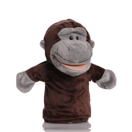 Dyrehånddukke Tegneserie plyslegetøj Pædagogisk lade som om fortælle dukke Kid