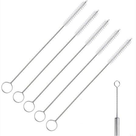 Ekstra lang rengøringsbørste til tynde drikkesugerør