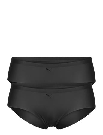 Puma Women Seamless Hipster 2P Hang Lingerie Panties Hipsters/boyshorts Musta PUMA