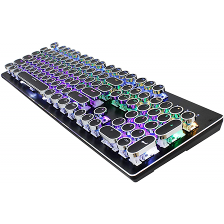 Speltangentbord med kabel, kompatibel med Win ME/2000, svart, med pekplatta