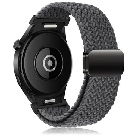Flätat armband för Samsung Galaxy Watch 6 4 classic/5 Pro 45mm 47mm 43mm 44mm 40mm Magnetiskt armband utan mellanrum Galaxy watch 6 band rymdgrå sp...