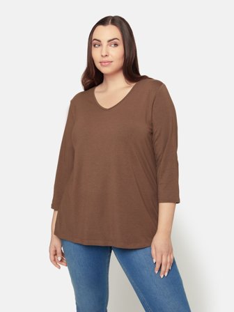 CISO - 3/4 Ærmet T-shirt - Brun