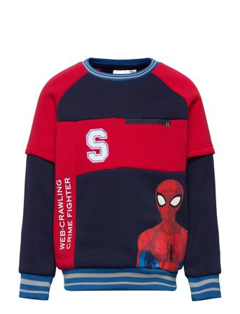 Sweat Sweat-shirt Tröja Multi/mönstrad Spider-man
