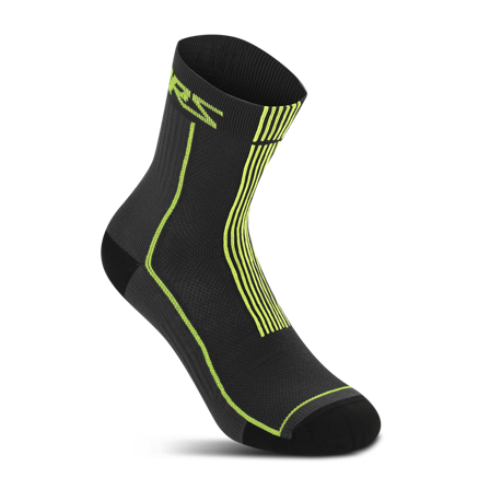 Sokken Alpinestars Summer 15 Zwart/Acid Yellow S