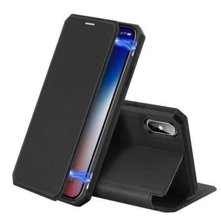 Iphone X/xs - Dux Ducis Shockproof Plånboksfodral - Svart Black Svart