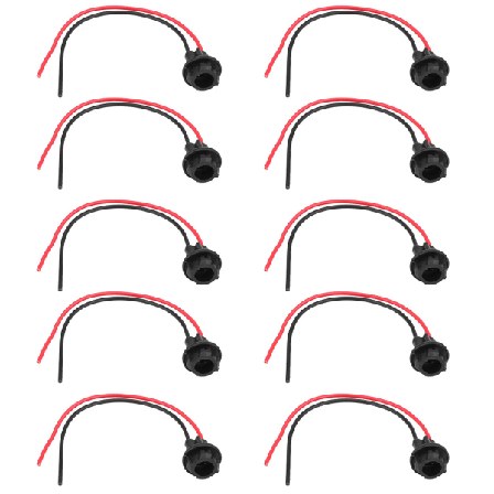 10 stk. T10 lampeholder kompatibel med bil, lampesokkel, kompatibel med forlængeradapter kompatibel med LED-kilebase