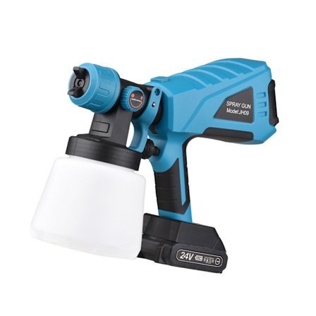 Malersprøjte Håndholdt Bærbar Trådløs med 1000 ml Beholder 2,5 mm Dyse Elektrisk Sprøjtemaling Desinfektionssprøjte