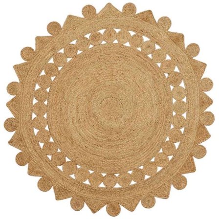 Matta Brun Ø 240 cm Jute