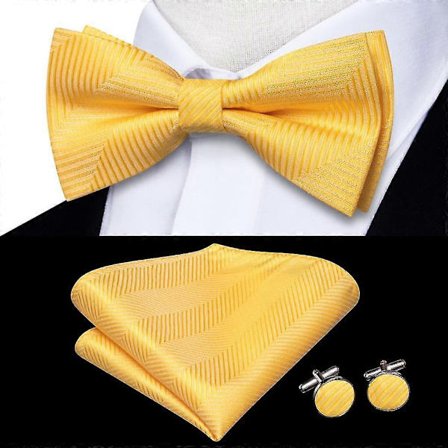 Beige Champagne Guld Silke Herr Fluga Näsduk Manschettknappar Set Jacquard Blommig Förknuten Fluga För Man Bröllop Företag