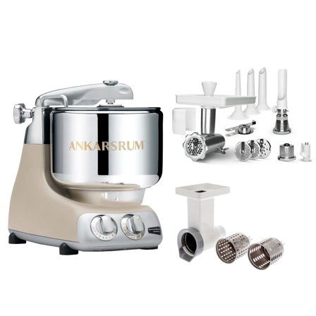 Ankarsrum Köksmaskin, stort tillbehörspaket, harmony beige | Köksmaskiner > Köksassistenter | Bagaren och Kocken