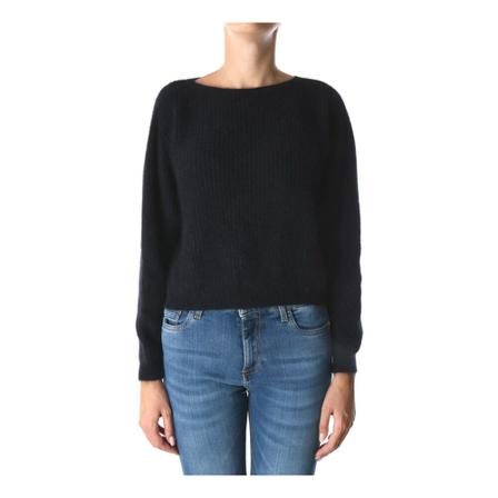 Kocca, Round-neck Knitwear Zwart, Dames, Maat:M