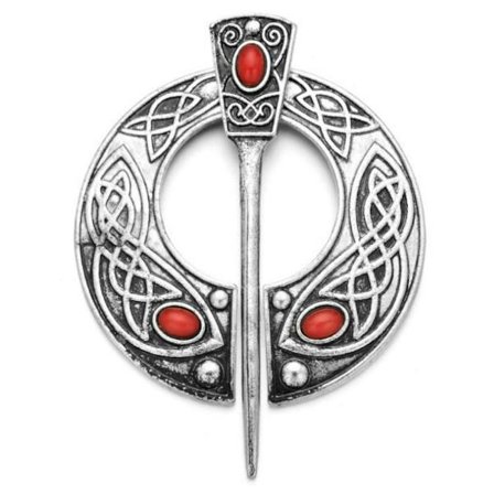 Viking Brosje Skjerf Brosje SILVER STYLE-4 STYLE-4