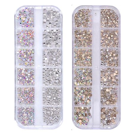 Flat Back Gems Krystall Rhinestones for Neglekunst Øyesminke Rhinestones